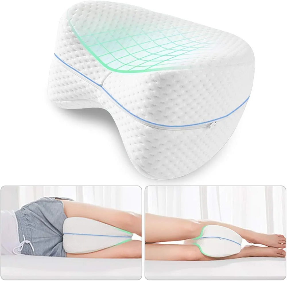 Memory foam knee pillow