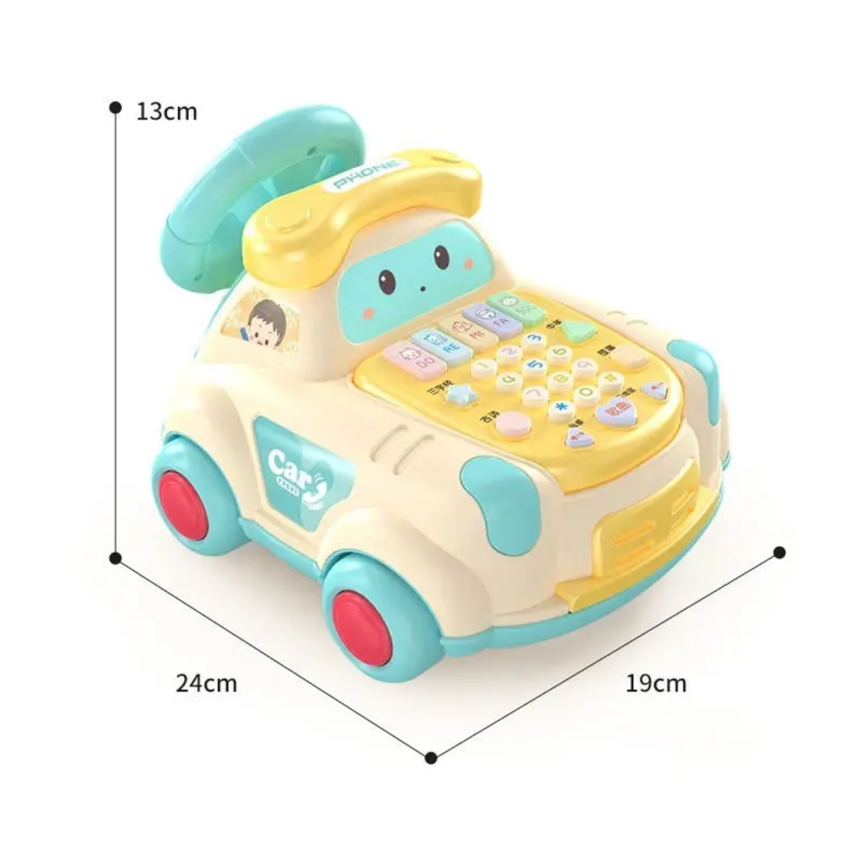 Multifunctional baby phone car