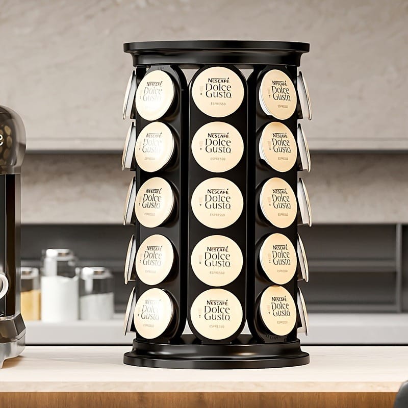 Rotating capsules plastic dolce gusto stand