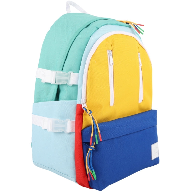 Locker Soda pop backpack and pencil case - yellow & royal blue
