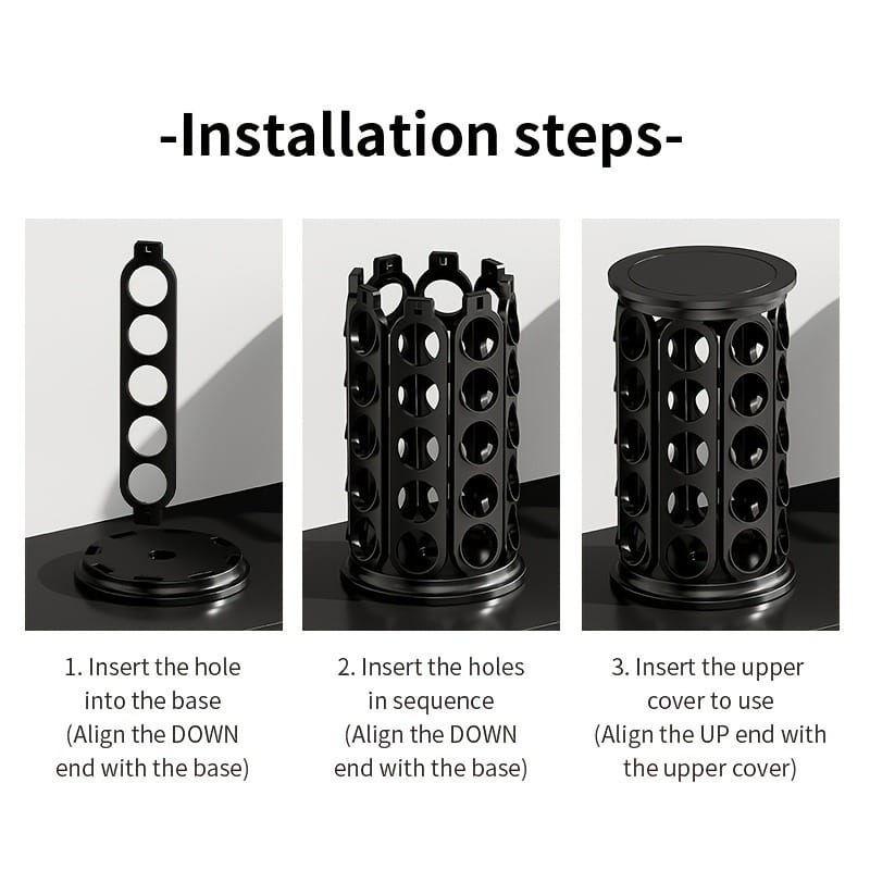 Rotating capsules plastic dolce gusto stand