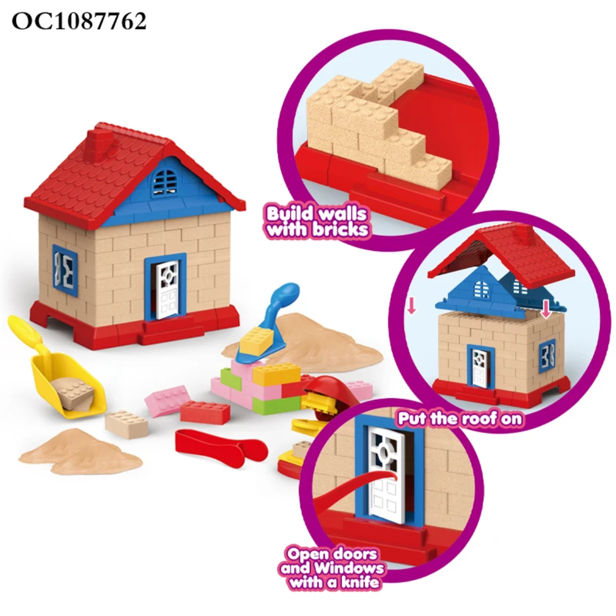 Magic sand build house