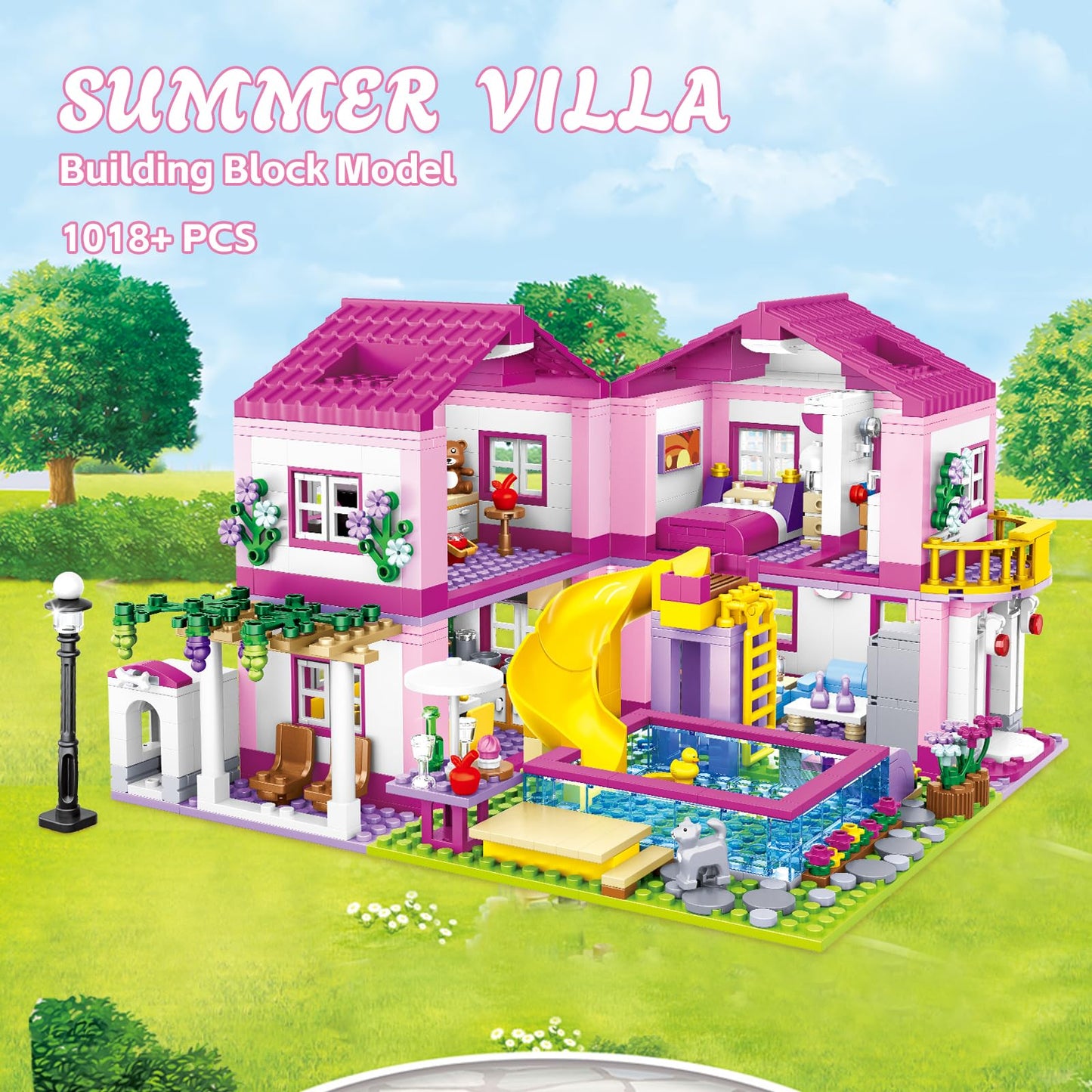 Summer villa blocks set