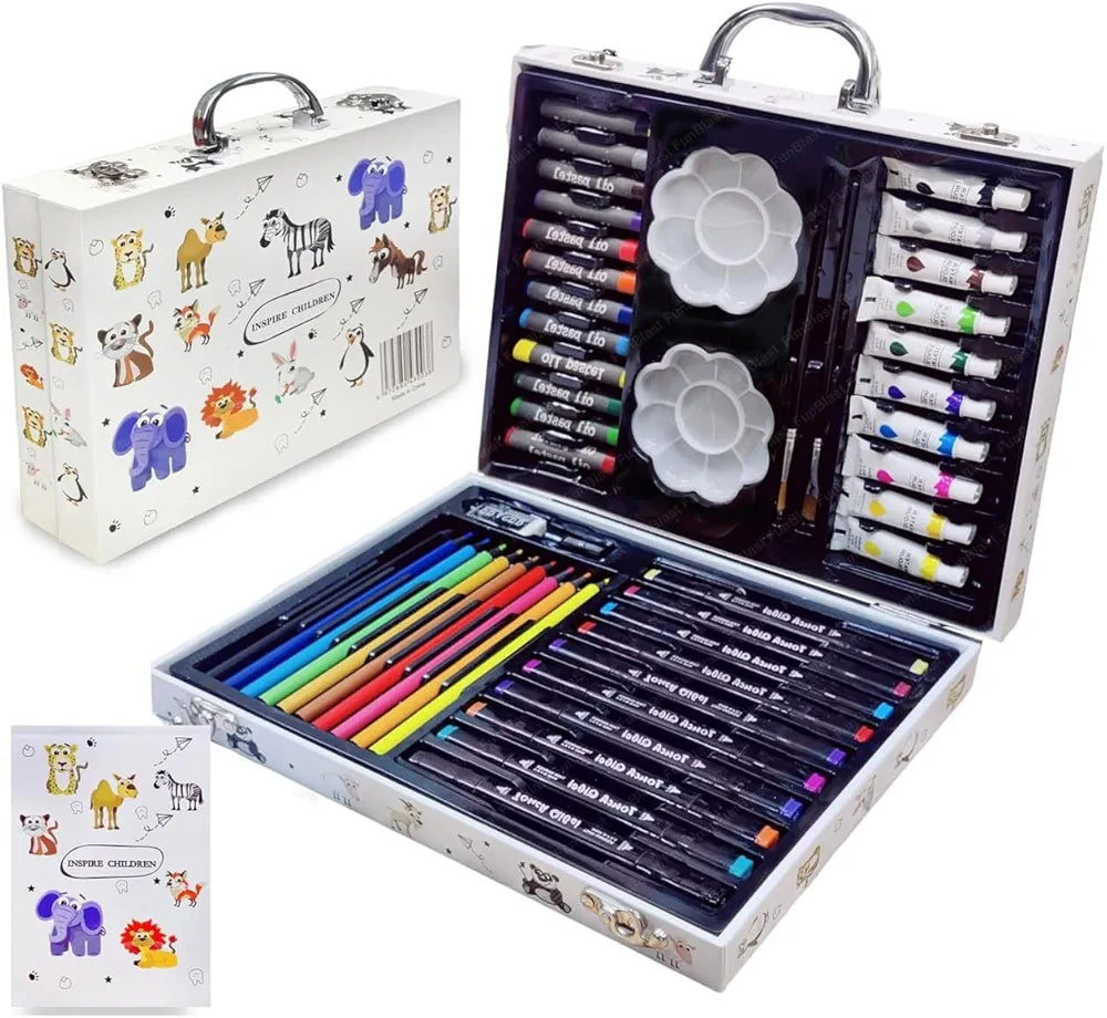 Coloring set - animals suitcase