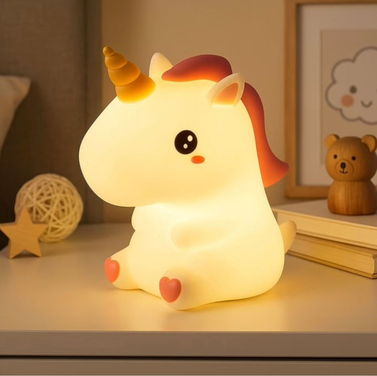 Unicorn silicone lamp