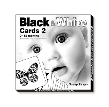 Baby black and white cards