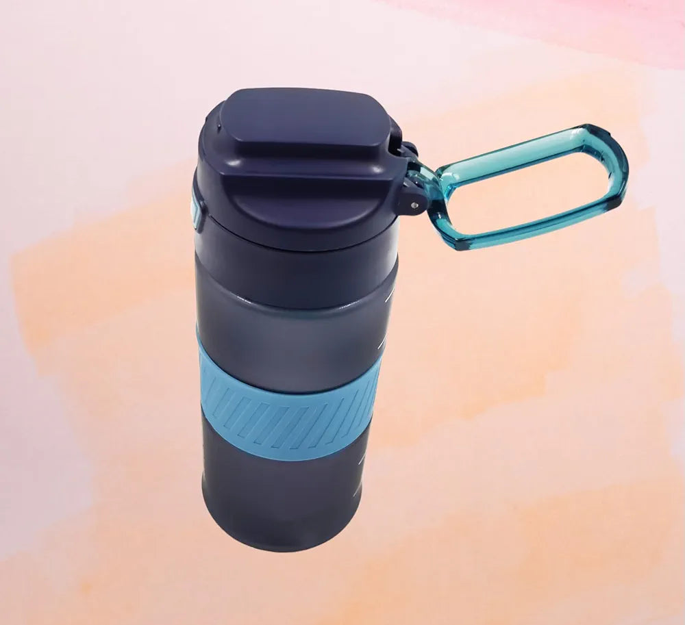 Gym bottle with silicone belt