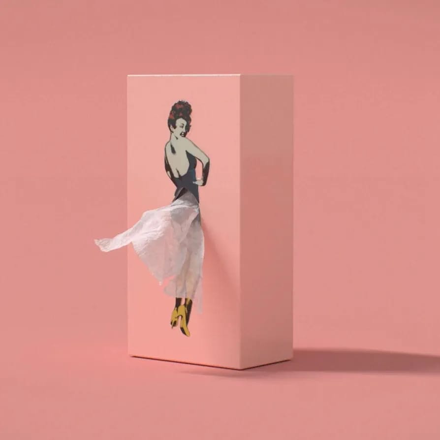 Skirt tissue box